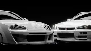 Supra x GTR | 3D animation | 4K