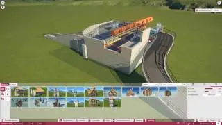 Planet Coaster ► Asset Creation ► SciFi Coaster station