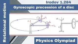 Gyroscopic precession of a disc | Rotational Motion | Physics Olympiad