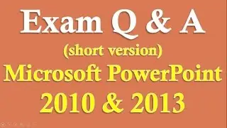 Exam Prep PowerPoint 2016/2013/2010 (Short version)