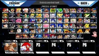 Super Smash Bros. Crusade v0.9.5 - Battle #35: Donkey Kong vs Knuckles