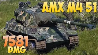 AMX M4 51 - 5 Kills 7.5K DMG - Concentrated! - World Of Tanks
