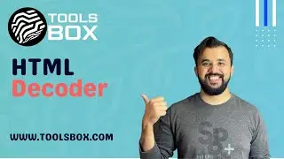How to use HTML Decoder | WWW.TOOLSBOX.COM