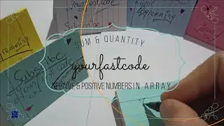 Sum of Positive & Negative Array Elements