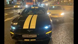 ДТП Мустанг vs такси | Загорелся чек