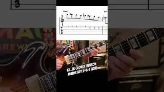 Another ripping George Benson major key 2-5-1 lick! #guitarlesson #jazzguitar
