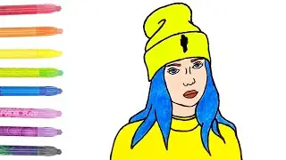 Как нарисовать Билли Айлиш