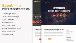 Event Hub- Event, Conference WordPress Theme | Themeforest Website Templates and Themes
