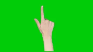 Finger Touch Green Screen background no copyright