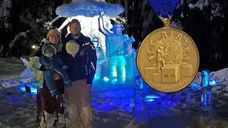 Carving in the World Ice Art Championships!