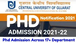 central university phd admission 2021 | cug phd admission 2021 | phd notification 2021