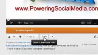 How To Post Youtube Videos Onto Your Blog or Word Press Website