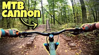 MTB Cannon At A Downhill Bike Park In Michigan! | Dirt Sample- Boyne Highlands Bike Park