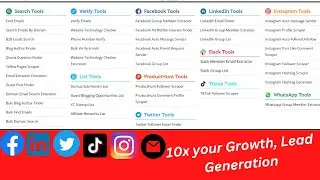 45+ Tools in one Package,All Lead Generation | Get Free Trail | Data Scraper | in 1 Platform (PART1)