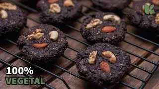 🍪Super easy and healthy carob and chocolate cookies! - breakvegan