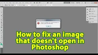 How to fix an whatsapp image that doesn't open in Photoshop