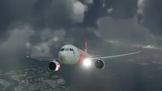 Taking off into Storm Clouds - A320Neo Departure Kuala Lumpur Microsoft Flight Simulator