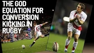 The god equation for conversions in rugby (graphical explanation)
