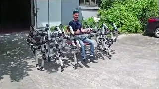 ￼Our Israeli friends are experiencing driving DOCYKE’s Multi-legged Ride