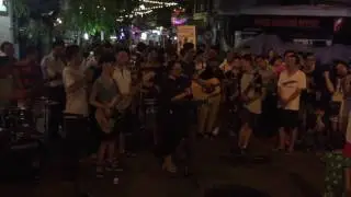 All about that bass cover - Live street concert in Hanoi, Vietnam