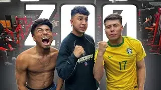 I WORKED OUT FOR THE FIRST TIME AT ZOO CULTURE!!! (Who can bench more) Vlogmas DAY 5