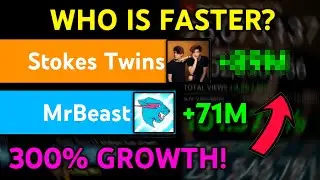 Fastest Growing YouTube Channels Comparison: Stokes Twins Vs. MrBeast