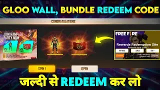 FREE FIRE REDEEM CODE TODAY | RAMPAGE PARTY REDEEM CODE | FF NEW REDEEM CODE | GLOOWALL REDEEM CODE