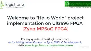 Hello World & Peripheral Test with VIVADO, SDK & Ultra96 FPGA- BOOT.BIN Test
