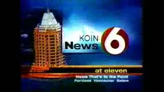 KOIN 6 News open and Without a Trace credits, c. April 2003