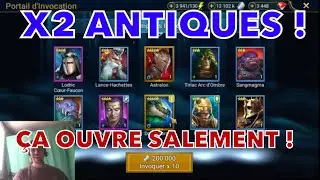20MIN D'OUVERTURES D'ECLATS PENDANT LE X2 ANTIQUES / RAID SHADOW LEGENDS FR