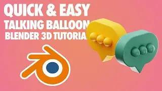 Blender 3D Talking Balloon Modeling Tutorial - Quick and Easy - Blender 3D Tutorial