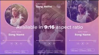 Pop Album Cover Visualizer - Premiere Pro Free Template