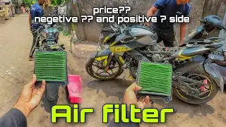 Pulsar ns 200 air filter change|| installation air filter || positive and nagetive side ? Price?