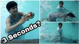 (Solving Rubik's cube under water) Swimming Part 2