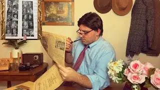 Vintage ASMR Role Play ☕️Catching Up With An Old Friend..📔1947 Yearbook