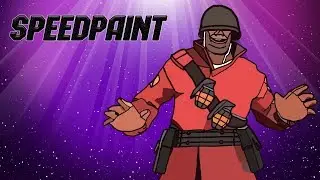 #1 ПЕРЕРИСОВКА: СОЛДАТ ИЗ TF2 В ФОТОШОПЕ | SpeedPaint
