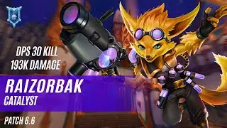 DPS 30 KILL 193K DAMAGE RAIZORBAK PIP PALADINS COMPETITIVE (DIAMOND) CATALYST