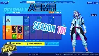 ASMR Gaming | Fortnite Season 10 Battle Pass Thoughts and Impressions 🎮🎧Relaxing Whispering😴💤