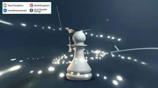 Pawn to Queen 3 Reflections | Glass reflecting the pawn as queen | Chess | Cinema 4D
