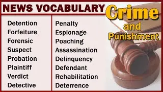 20 Advanced Vocabulary Form the Newspaper | Crime and Punishment
