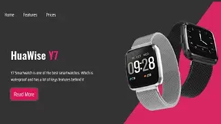 How to Make a Website using html css and tiltjs | Landing page Design | Smart watch