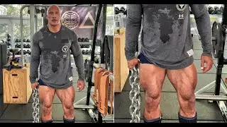The Rock Never Skips Leg DAY Dwayne Johnson Leg Workout ! 