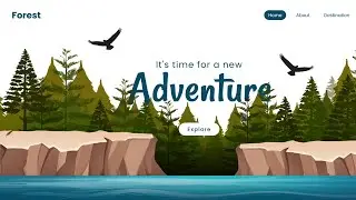 Forest Parallax Website Project | Designing Website Project in Html and CSS