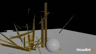 Houdini Destruction FX | Bullet solver with different constrain in Houdini