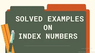 Solved Example on index number/Laspeyre's/Paasche's/Fisher's Price index/Quantity index/Value index