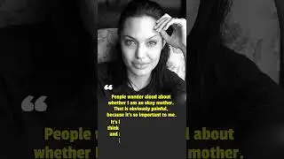 IT'S HARD TO HEAR : ANGELINA JOLIE | Angelina Jolie #shorts #angelinajolie  #hollywood