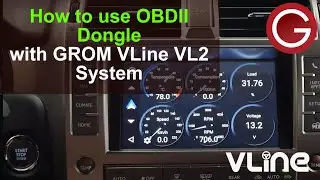 How to use OBDII Vehicle Diagnostic Dongle w/ GROM VLine VL2 CarPlay Android Auto system car stereo