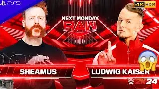 WWE 2K24 (PS5) - SHEAMUS vs. LUDWIG KAISER | RAW, AUG. 5, 2024 [4K 60FPS]
