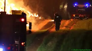 Endnu en halmbrand ved Faxe - 22.11.22