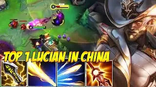 TOP 1 LUCIAN IN CHINA WILD RIFT - TURN THE ENEMY TEAM TO DUST